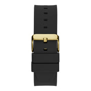  Shop Authentic Guess Zeus Multifunction Crystals Black Dial Black Silicone Strap Watch For Men - GW0208G4 - Luxxuri