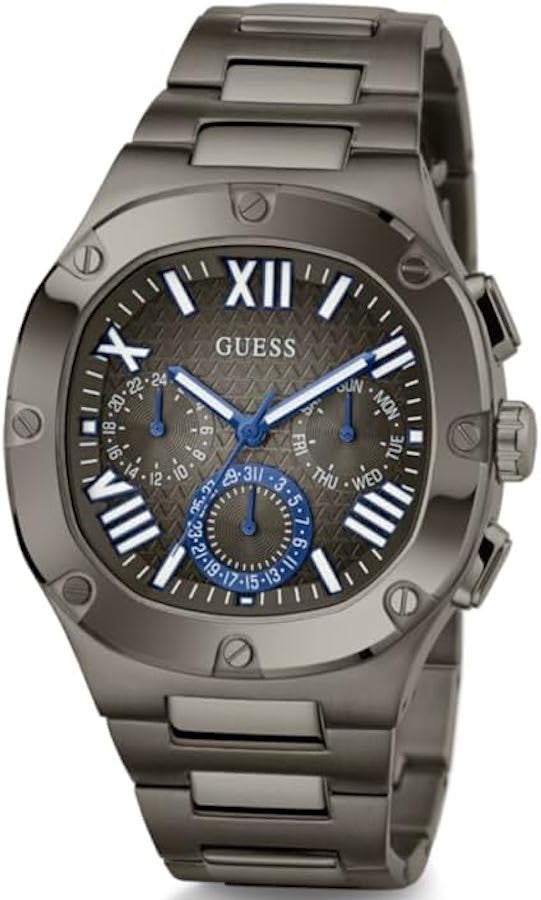  Shop Authentic Guess Headliner Quartz Black Dial Grey Steel Strap Watch For Men - GW0572G5 - Luxxuri