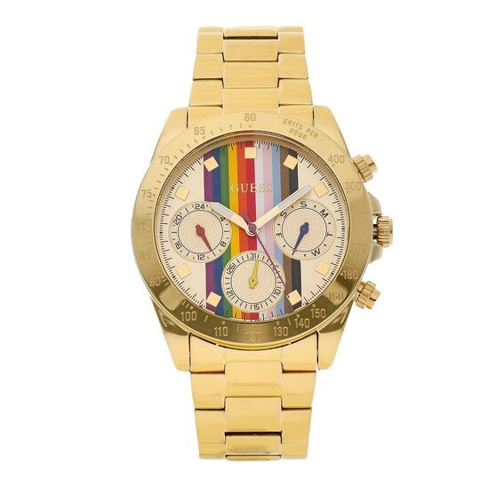  Shop Authentic Guess Eclipse Multifunction Gold Dial Gold Steel Strap Watch for Women - GW0433L1 - Luxxuri
