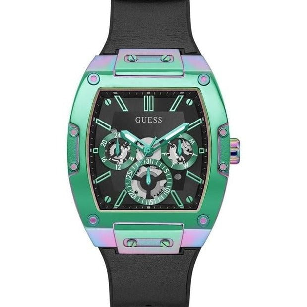  Shop Authentic Guess Phoenix Multifunction Black Dial Black Rubber Strap Watch for Men - GW0202G5 - Luxxuri