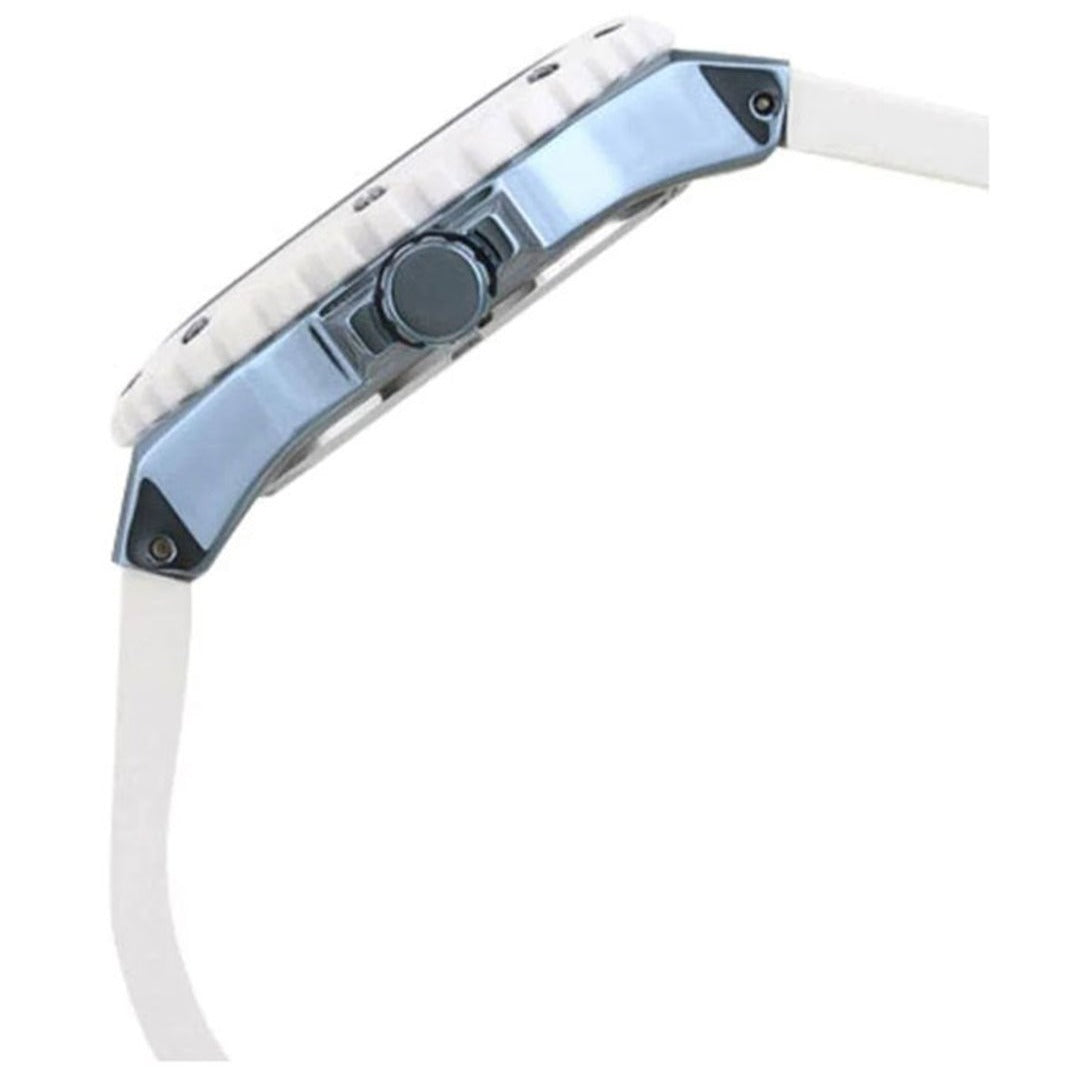  Shop Authentic Guess Overdrive Chronograph White Dial White Rubber Strap Watch for Women - W0149L6 - Luxxuri