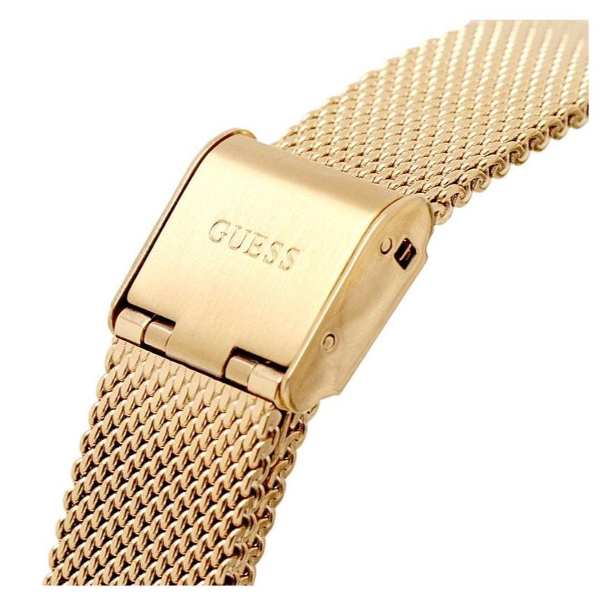  Shop Authentic Guess Dream Quartz Gold Dial Gold Mesh Strap Watch For Women - GW0550L2 - Luxxuri