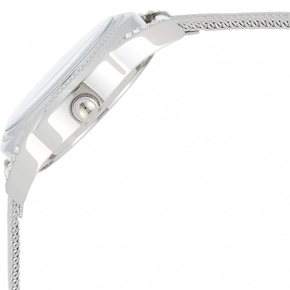  Shop Authentic Guess Whisper Silver Dial Silver Mesh Bracelet Watch for Women - W1084L1 - Luxxuri