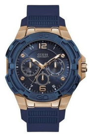  Shop Authentic Guess Genesis Quartz Blue Dial Blue Silicone Strap Watch For Men - W1254G3 - Luxxuri