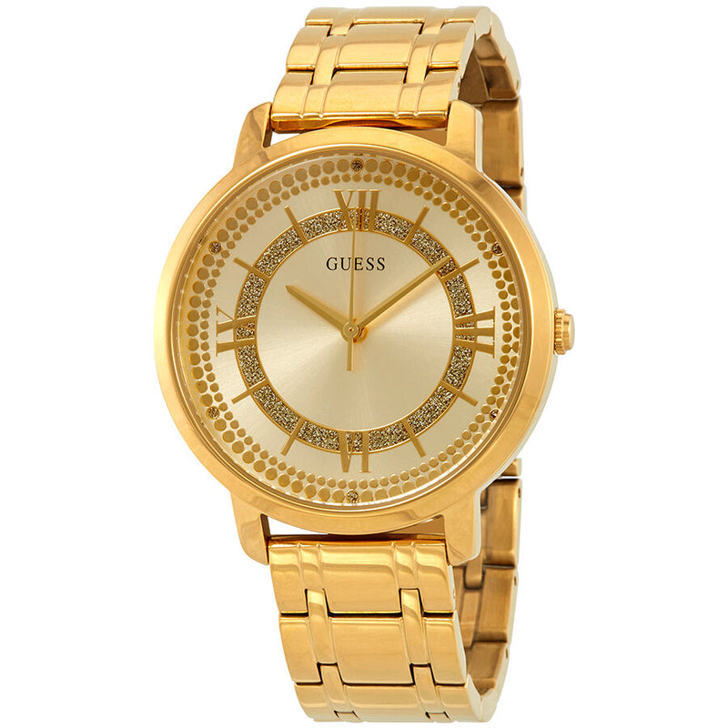  Shop Authentic Guess Montauk Gold Dial Gold Steel Strap Watch for Women - W0933L2 - Luxxuri
