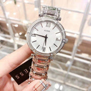  Shop Authentic Guess Park Ave White Dial Silver Steel Strap Watch for Women - W0767L1 - Luxxuri