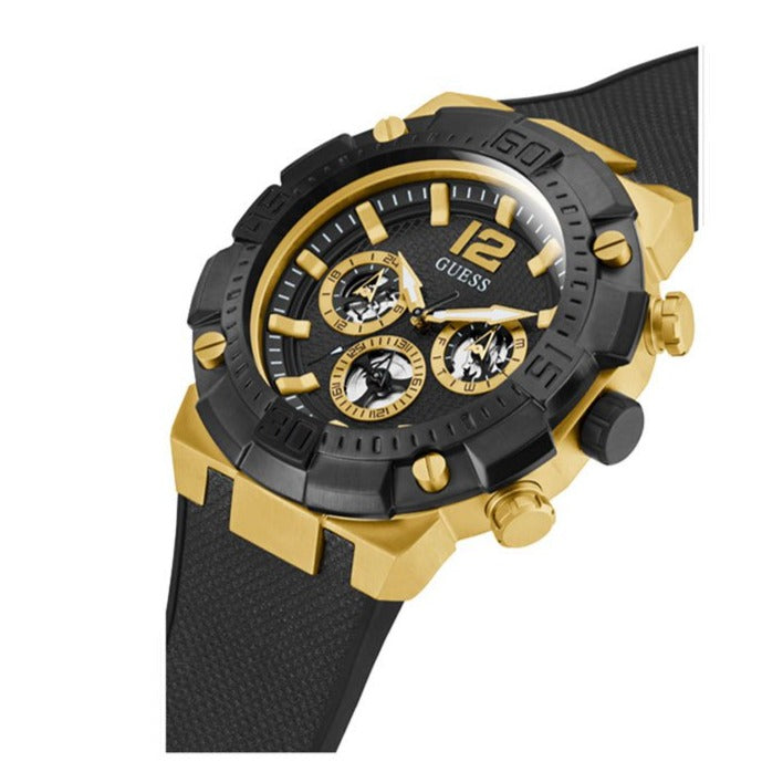  Shop Authentic Guess Navigator Chronograph Black Dial Black Rubber Strap Watch for Men - GW0264G3 - Luxxuri