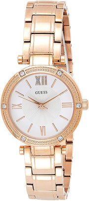  Shop Authentic Guess Park Ave White Dial Rose Gold Steel Strap Watch for Women - W0767L3 - Luxxuri
