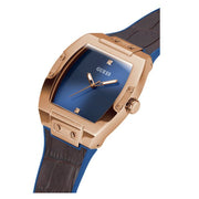  Shop Authentic Guess Phoenix Blue Dial Brown Leather Strap Watch for Men - GW0386G2 - Luxxuri