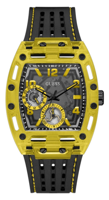  Shop Authentic Guess Phoenix Chronograph Black Dial Black Rubber Strap Watch for Men - GW0499G2 - Luxxuri