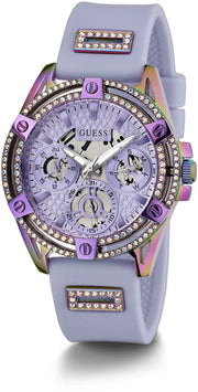  Shop Authentic Guess Queen Quartz Purple Dial Purple Silicone Strap Watch For Women - GW0536L4 - Luxxuri