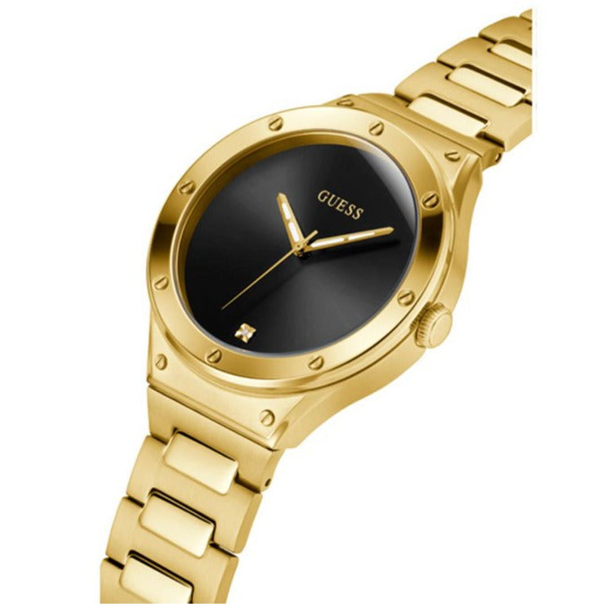  Shop Authentic Guess Scope Quartz Black Dial Gold Steel Strap Watch for Men - GW0427G2 - Luxxuri