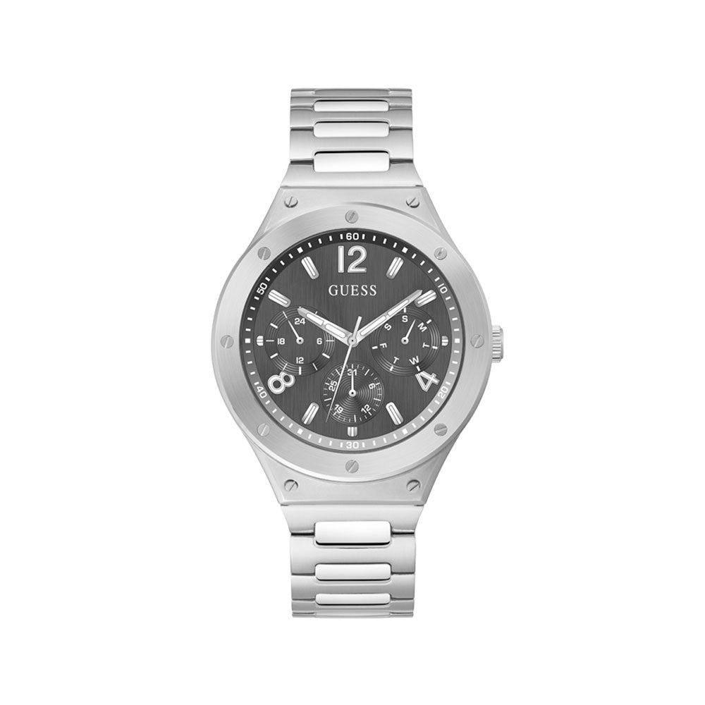 Shop Authentic Guess Scope Black Dial Silver Steel Strap Watch for Men - GW0454G1 - Luxxuri