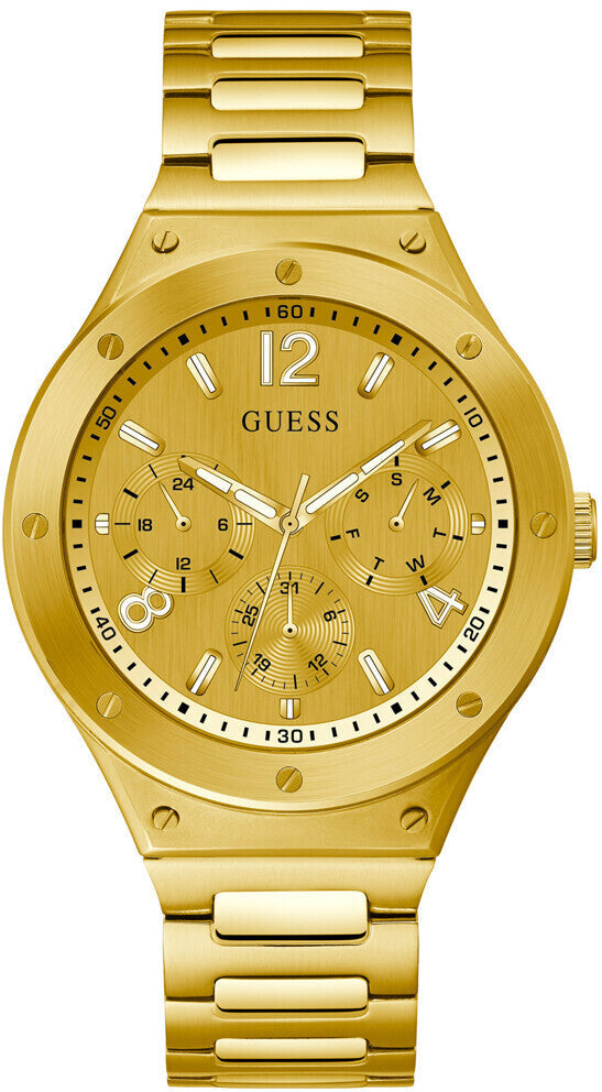  Shop Authentic Guess Scope Gold Dial Gold Steel Strap Watch for Men - GW0454G2 - Luxxuri