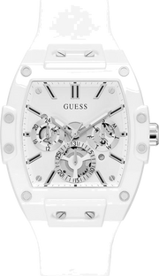  Shop Authentic Guess Phoenix Multifunction White Dial White Rubber Strap Watch for Men - GW0203G2 - Luxxuri