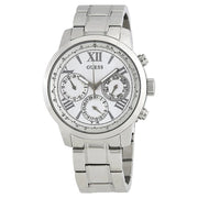 Shop Authentic Guess Sunrise Multifunction Quartz White Dial Silver Steel Strap Watch For Women - W0330L3 - Luxxuri