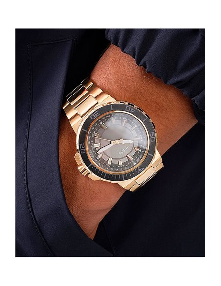  Shop Authentic Guess Track Grey Dial Gold Steel Strap Watch for Men - GW0426G2 - Luxxuri