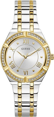  Shop Authentic Guess Cosmo Diamonds Silver Dial Two Tone Steel Strap Watch for Women - GW0033L4 - Luxxuri