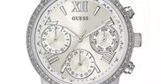  Shop Authentic Guess Mini Sunrise Chronograph Quartz Silver Dial Silver Steel Strap Watch For Women - W0623L1 - Luxxuri