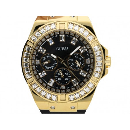  Shop Authentic Guess Venus Diamonds Black Dial Black Rubber Strap Watch for Women - GW0118L1 - Luxxuri