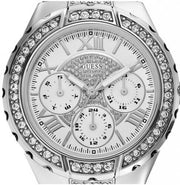 Shop Authentic Guess Viva Quartz Silver Dial Silver Steel Strap Watch For Women - W0111l1 - Luxxuri