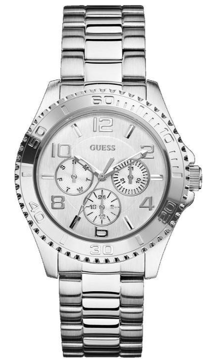  Shop Authentic Guess BFF Multifunction Silver Dial Silver Steel Strap Watch for Women - W0231L1 - Luxxuri
