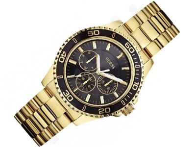  Shop Authentic Guess BFF Multifunction Black Dial Gold Steel Strap Watch for Women - W0231L3 - Luxxuri