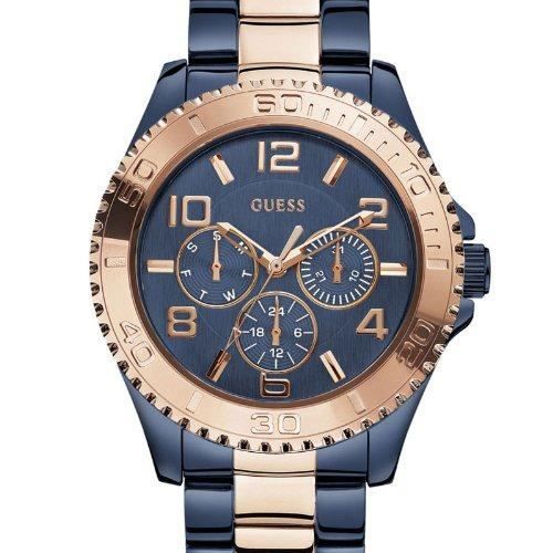  Shop Authentic Guess BFF Multifunction Blue Dial Two Tone Steel Strap Watch for Women - W0231L6 - Luxxuri