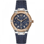  Shop Authentic Guess Jet Setter Analog Blue Dial Blue Denim Strap Watch For Women - W0289L1 - Luxxuri