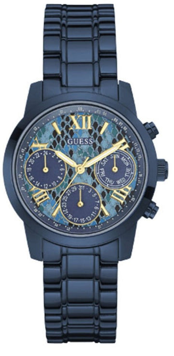  Shop Authentic Guess Sunrise Multifunction Blue Dial Blue Steel Strap Watch for Women - W0448L10 - Luxxuri