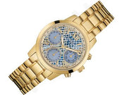  Shop Authentic Guess Mini Sunrise Quartz Blue Dial Gold Steel Strap Watch For Women - W0448L6 - Luxxuri