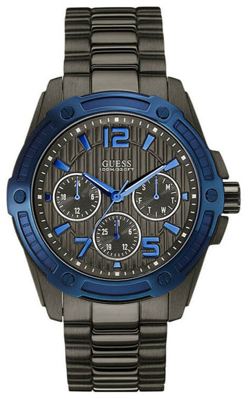  Shop Authentic Guess Flagship Multifunction Chronograph Grey Dial Grey Steel Strap Watch for Men - W0601G1 - Luxxuri