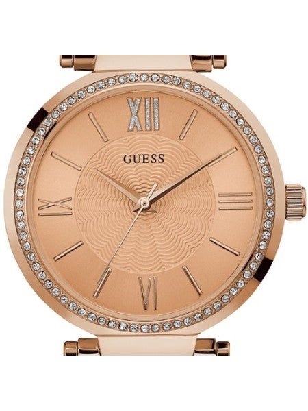  Shop Authentic Guess Soho Rose Gold Dial Stainless Steel Watch For Women - W0638L4 - Luxxuri