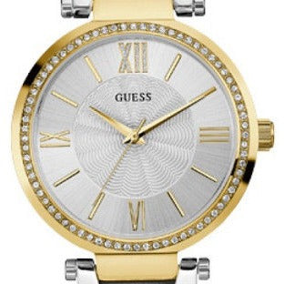  Shop Authentic Guess Soho Diamonds Silver Dial Silver Mesh Bracelet Watch for Women - W0638L7 - Luxxuri