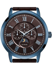  Shop Authentic Guess Delancy Analog Brown Dial Brown Leather Strap Watch For Men - W0870G3 - Luxxuri