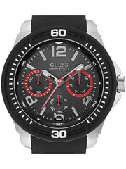  Shop Authentic Guess Tread Black Dial Black Rubber Strap Watch for Men - W0967G1 - Luxxuri