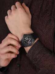  Shop Authentic Guess Legacy Black Dial Black Rubber Strap Watch For Men - W1048G2 - Luxxuri