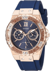  Shop Authentic Guess Limelight Blue Dial Blue Silicone Strap Watch For Women - W1053L1 - Luxxuri