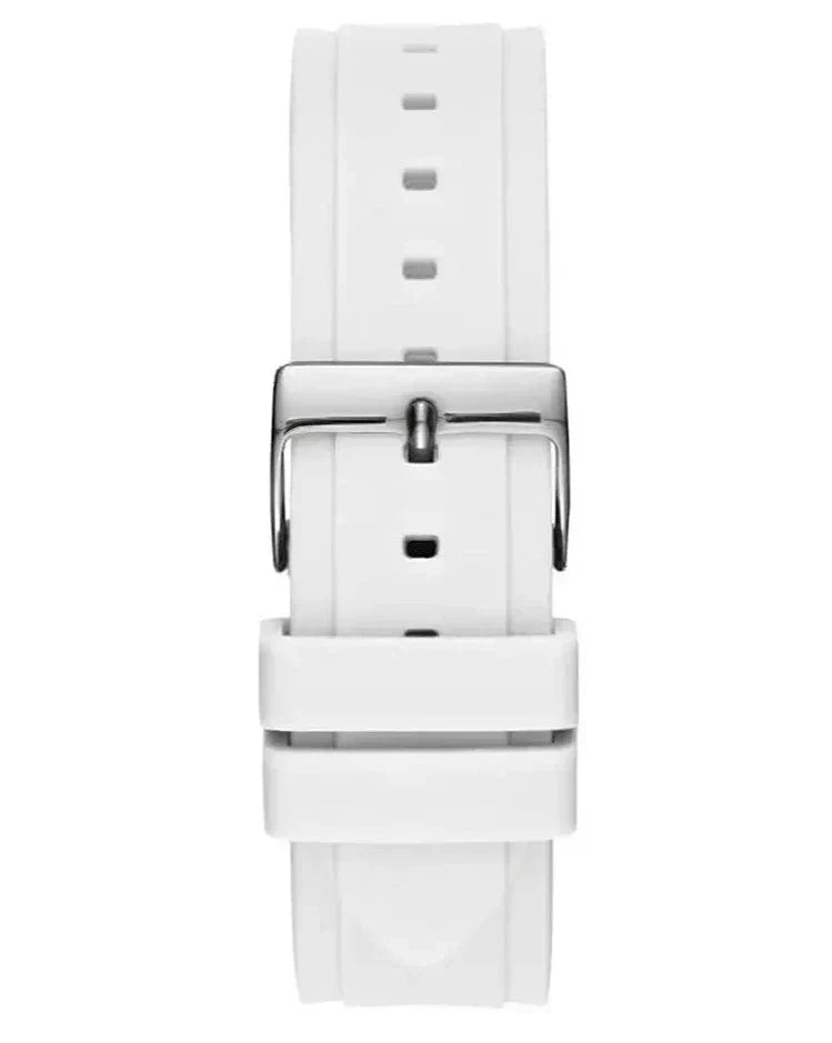  Shop Authentic Guess Zena Analog White Dial White Rubber Strap Watch For Women - W1094L1 - Luxxuri