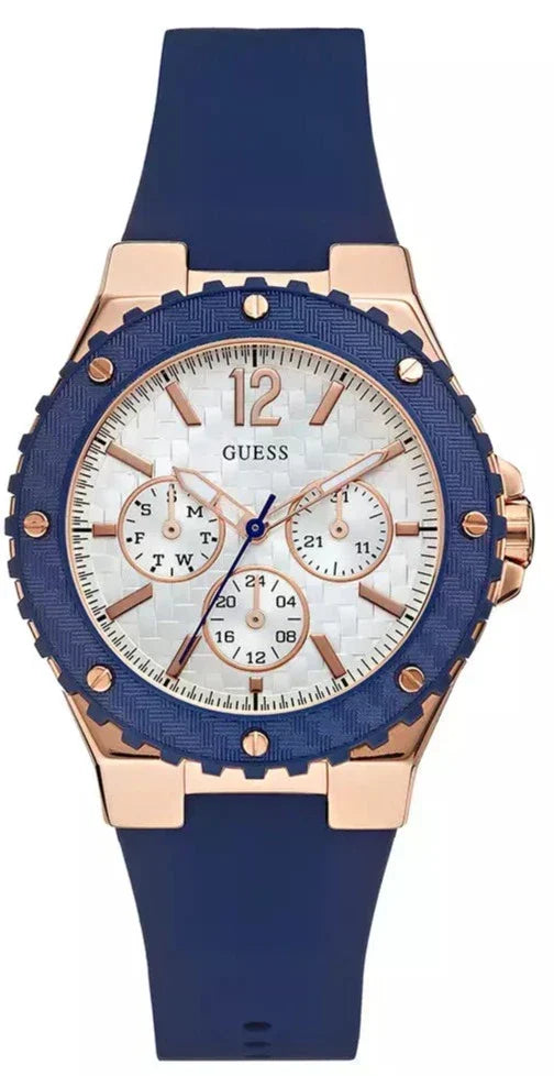  Shop Authentic Guess Overdrive White Dial Blue Rubber Strap Watch for Women - W0149L5 - Luxxuri