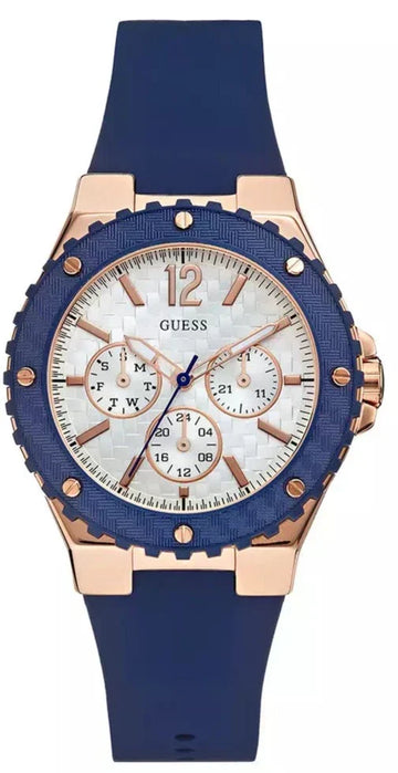  Shop Authentic Guess Overdrive White Dial Blue Rubber Strap Watch for Women - W0149L5 - Luxxuri