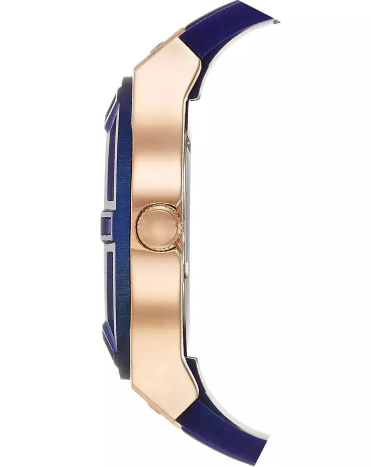  Shop Authentic Guess Jet Setter Analog Quartz Blue Dial Blue Rubber Strap Watch For Women - W0571L1 - Luxxuri
