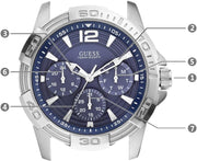  Shop Authentic Guess Oasis Multifunction Blue Dial Two Tone Steel Strap Watch for Men- W0366G2 - Luxxuri