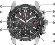  Shop Authentic Guess Octane Chronograph Black Dial Two Tone Steel Strap Watch for Men - W1046G1 - Luxxuri