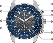  Shop Authentic Guess Octane Chronograph Blue Dial Two Tone Steel Strap Watch for Men - W1046G2 - Luxxuri