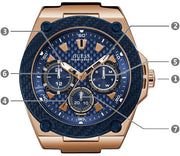  Shop Authentic Guess Legacy Blue Dial Blue Silicone Strap Watch For Men - W1049G2 - Luxxuri