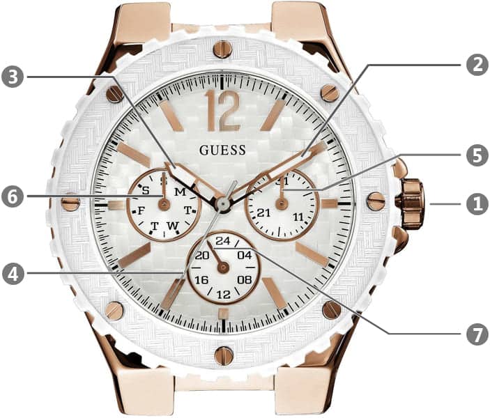  Shop Authentic Guess Overdrive Analog White Dial White Rubber Strap Watch for Women - W10614L2 - Luxxuri