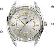  Shop Authentic Guess Whisper Silver Dial Gold Mesh Bracelet Watch for Women - W1084L2 - Luxxuri