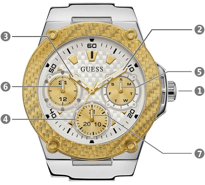  Shop Authentic Guess Zena Analog White Dial White Rubber Strap Watch For Women - W1094L1 - Luxxuri