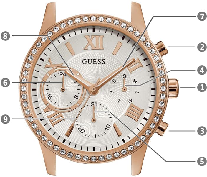  Shop Authentic Guess Solar White Dial White Rubber Strap Watch For Women - W1135L1 - Luxxuri